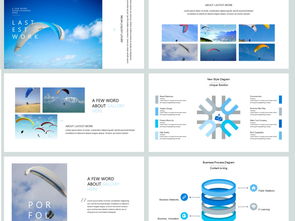 簡(jiǎn)約滑翔傘戶(hù)外運(yùn)動(dòng)策劃活動(dòng)PPT模板 釋放激情，翱翔天際